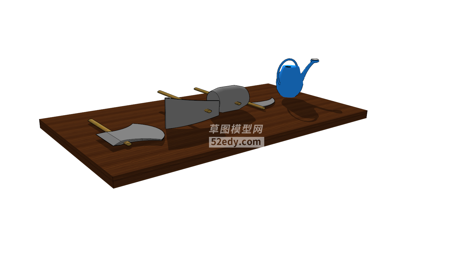 中式农作农具3D模型下载【ID:1109027708】_知末3d模型网