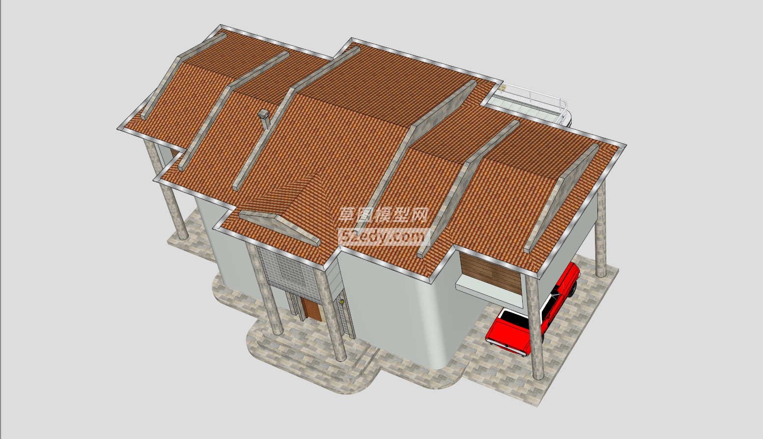 小型��W�e墅建筑SU模型QQ�g�[器截�D20190113142910(1)