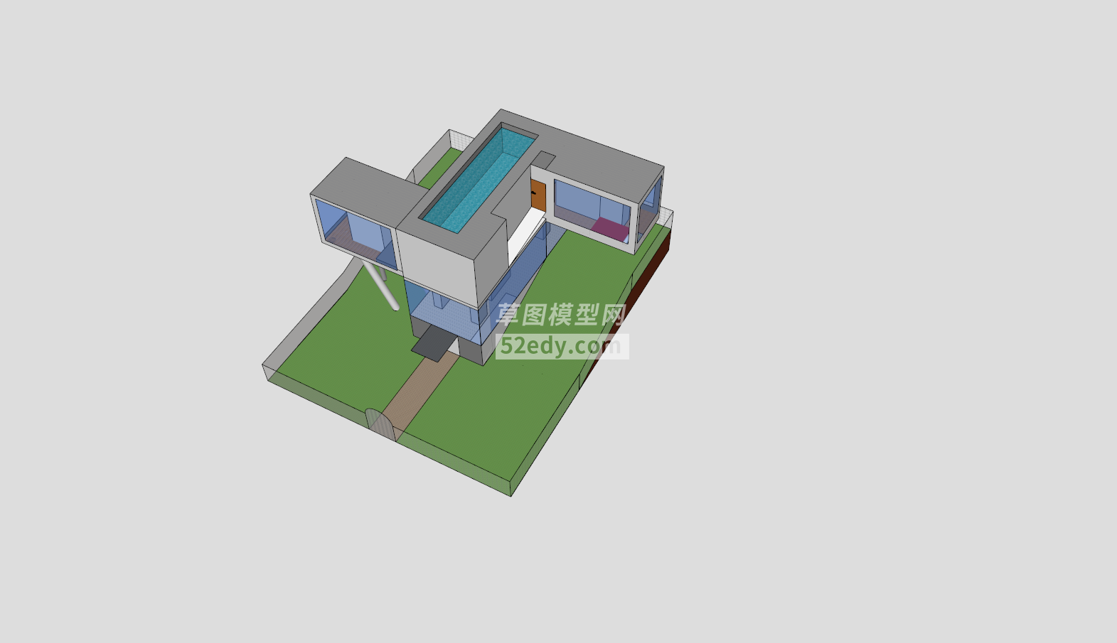 简易双层别墅设计SU模型QQ浏览器截图20190113142217(3)