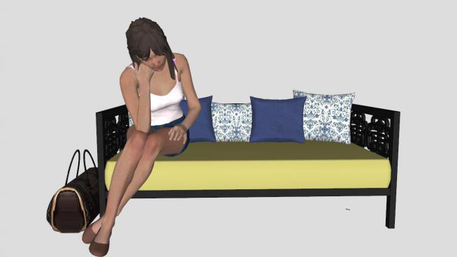 ɳ���������ϵ�Ů��ģ��