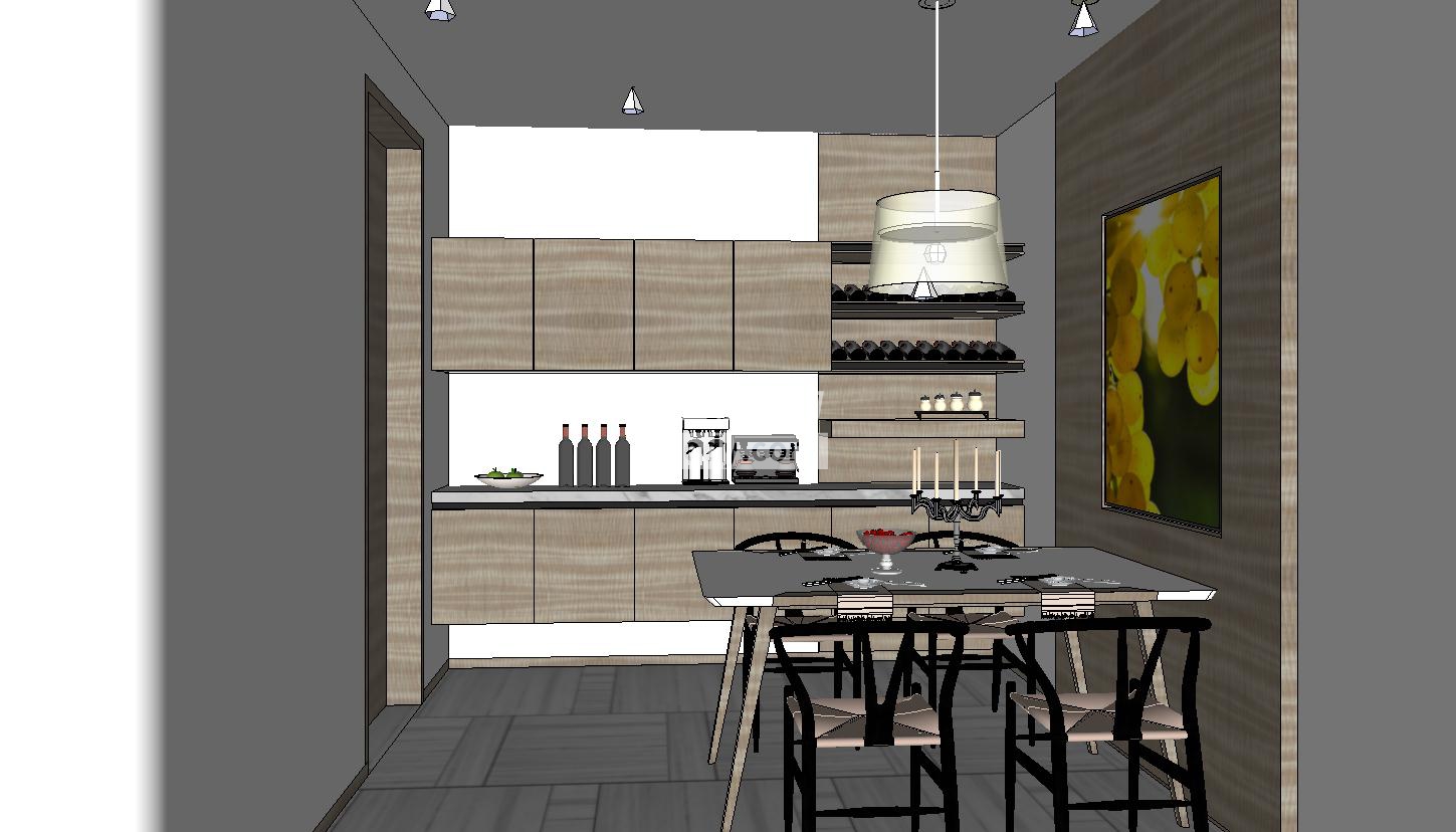 室内家装客厅厨房SU模型设计QQ浏览器截图20190122024345(4)