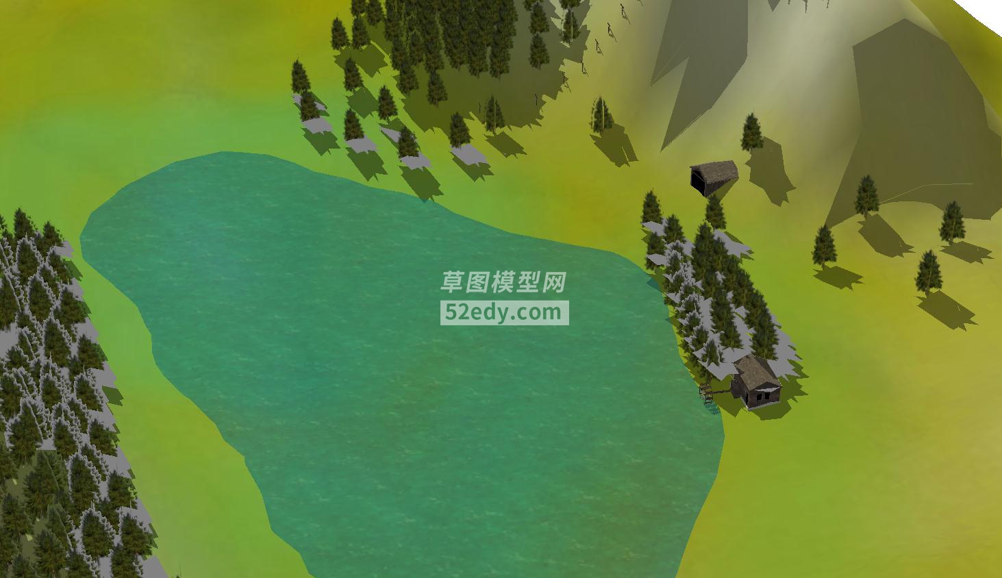 绿水青山SU模型山脚下的村落QQ浏览器截图20190124231559(5)