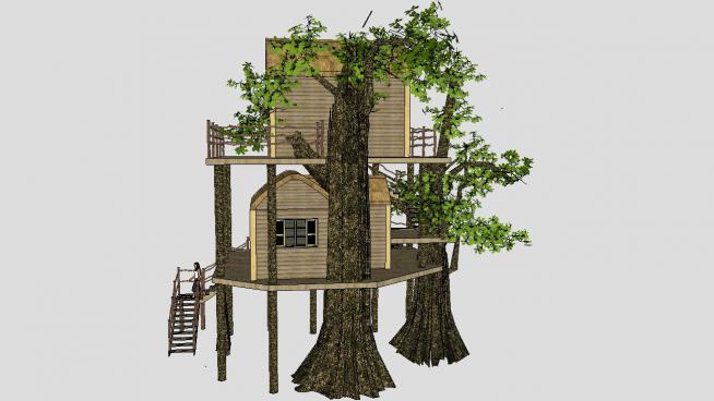 树上的房子树屋SU模型QQ浏览器截图20190124153442(2)