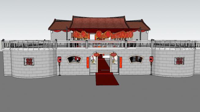 中式婚礼老房子和洞房SKP模型QQ浏览器截图20190124173242(2)