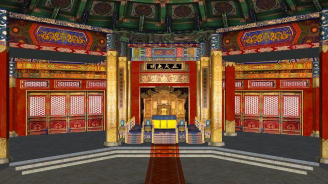 皇宫大雄宝殿的SU模型设计QQ浏览器截图20190124215609(1)