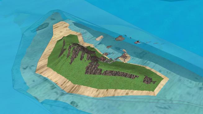小岛岛屿的SU模型设计QQ浏览器截图20190125040304(1)