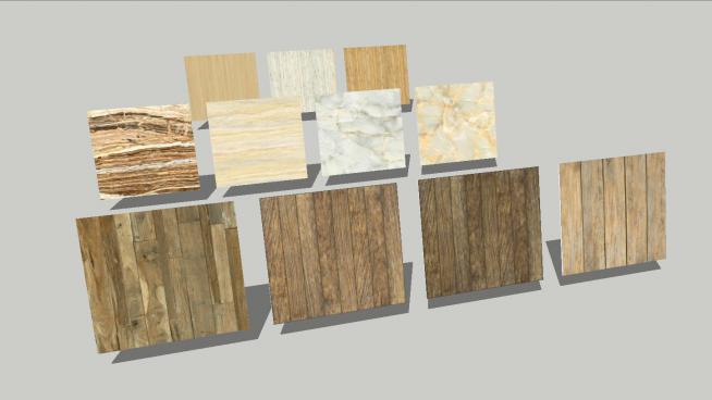 木地板材质SU模型