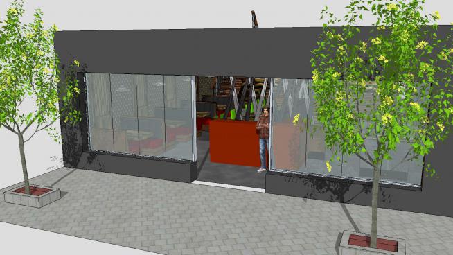 小咖啡厅设计模型