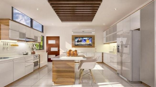 室内现代厨房空间设计SU模型