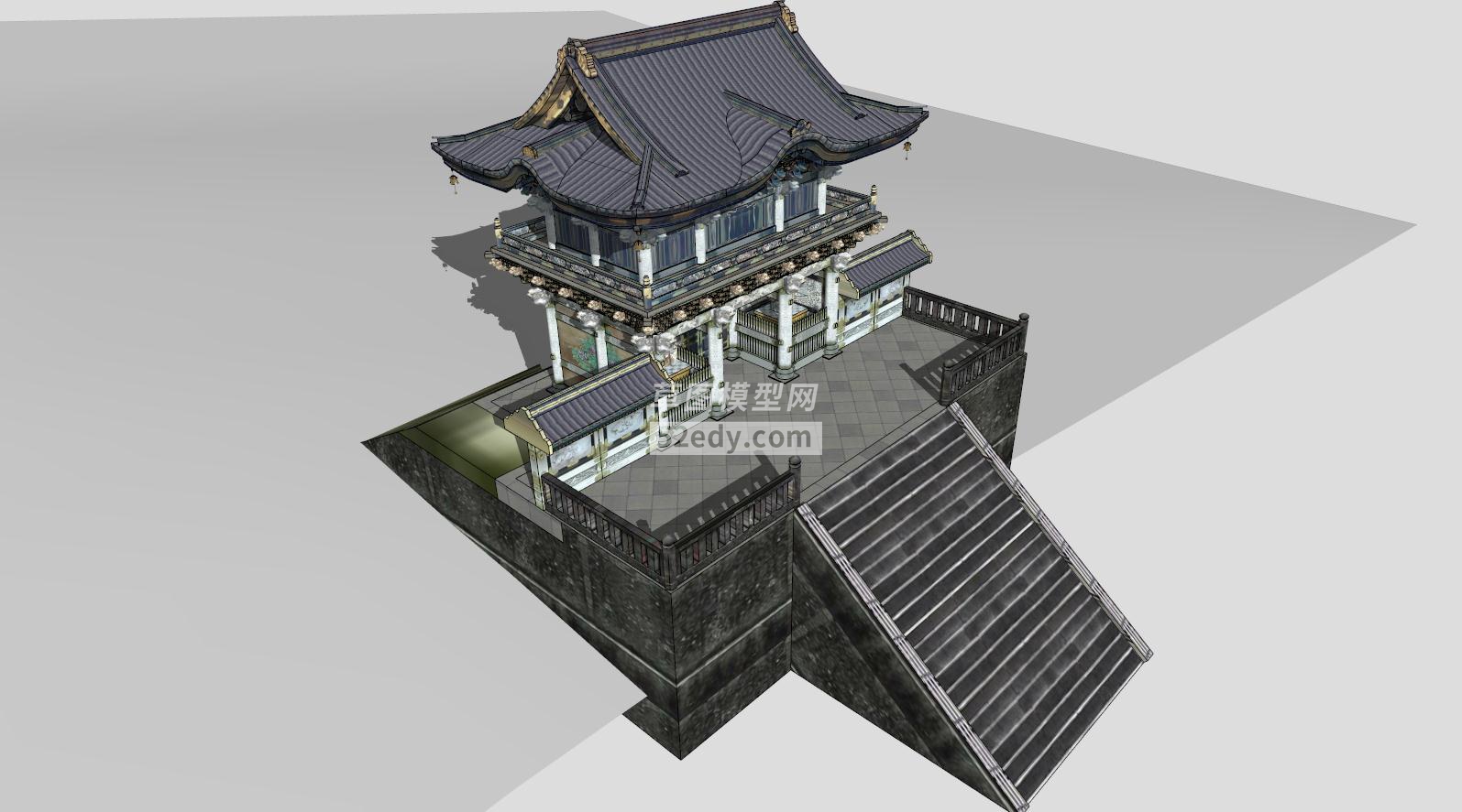 日本神社日光东照宫建筑SU模型QQ浏览器截图20190211140249(2)