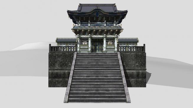 日本神社日光东照宫建筑SU模型QQ浏览器截图20190211140236(1)
