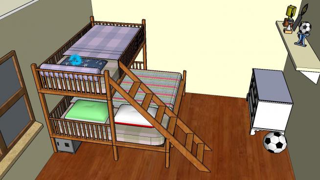 室��和�房�g上下�床SKP模型