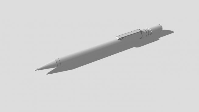 文具铅笔SU模型设计