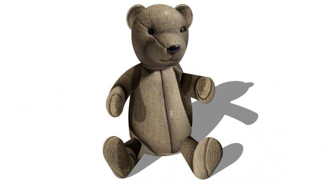 布娃娃熊玩具的SU模型