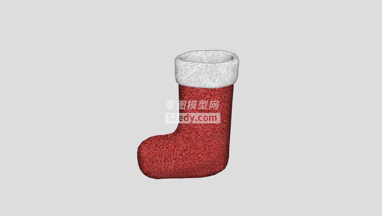 圣诞袜子的SKP模型素材QQ浏览器截图20190312164946(4)