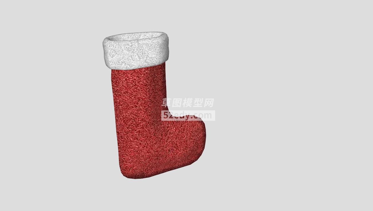 圣诞袜子的SKP模型素材QQ浏览器截图20190312164957(3)