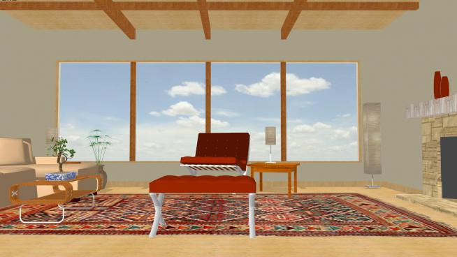 海边的海景天窗房子室内的SKP模型素材QQ浏览器截图20190312173353(2)