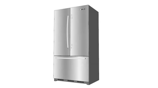 双门电冰箱的SKP模型素材设计