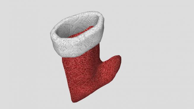 圣诞袜子的SKP模型素材QQ浏览器截图20190312165016(1)