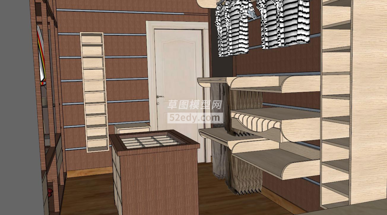 室内的豪华衣柜室的SKP模型设计QQ浏览器截图20190313095133(1)