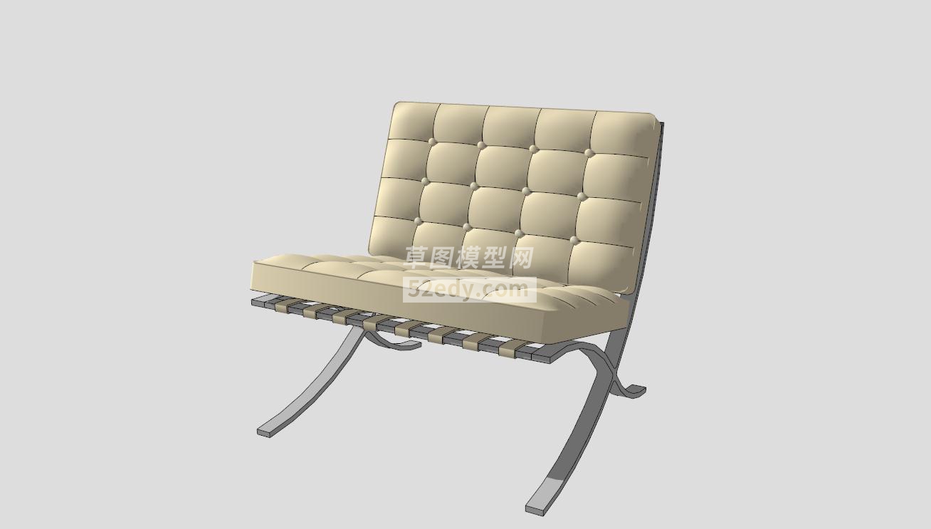 白色真皮椅子SKP模型设计QQ浏览器截图20190313114200(2)