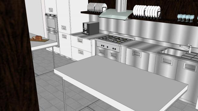 金属家居厨房橱柜洗碗池skp模型设计QQ浏览器截图20190313100940(1)