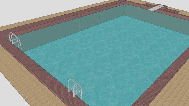 这个是一个学校的室内游泳池SKP模型