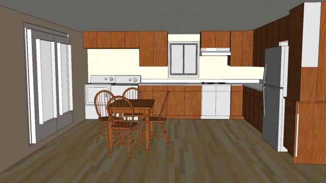 预定装修的厨房SKP模型