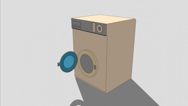 洗衣机SKP模型设计