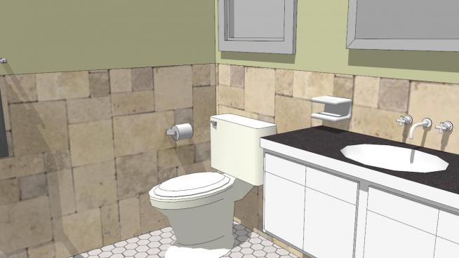 浴室简单设计SKP模型QQ浏览器截图20190313144300(2)