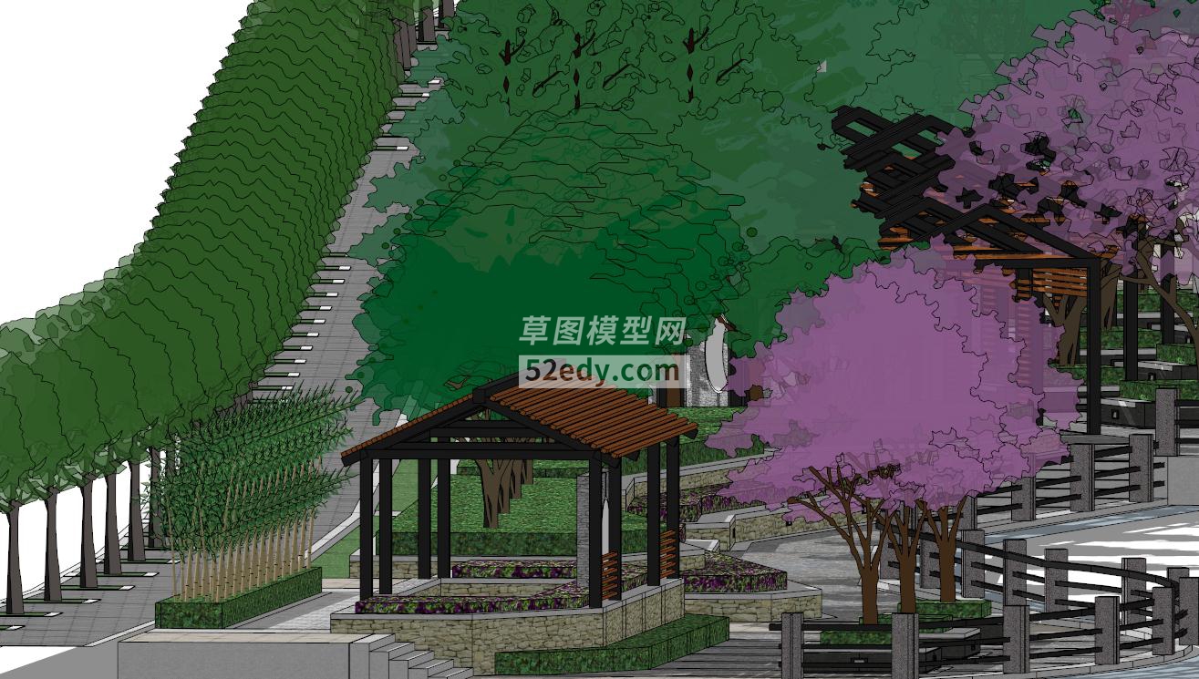 河边公园廊架模型QQ浏览器截图20190317162443(2)