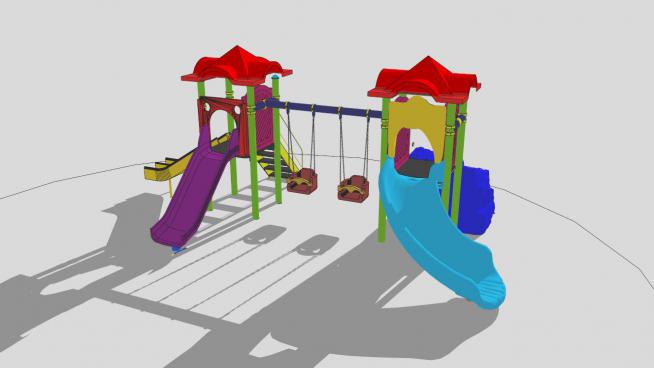 儿童游乐设施滑梯模型II