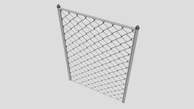 铁丝网防护围栏SU模型