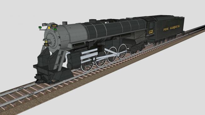 蒸汽机火车头模型