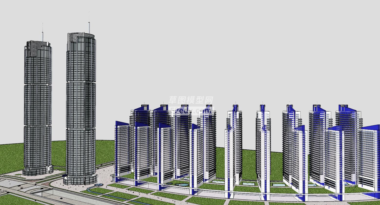 瓜达拉哈拉门首府建筑SU模型QQ浏览器截图20190325175548(3)