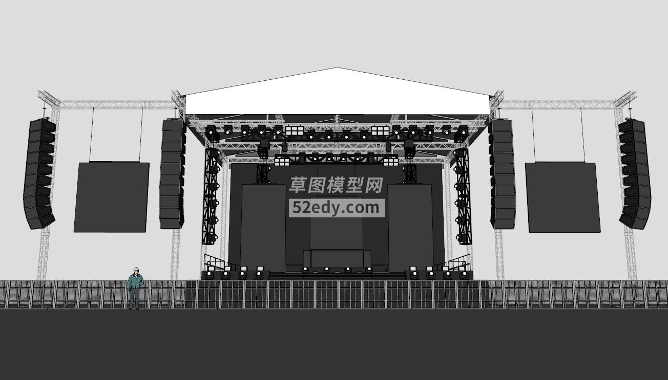 DJ户外舞台SU模型QQ浏览器截图20190328143031(3)