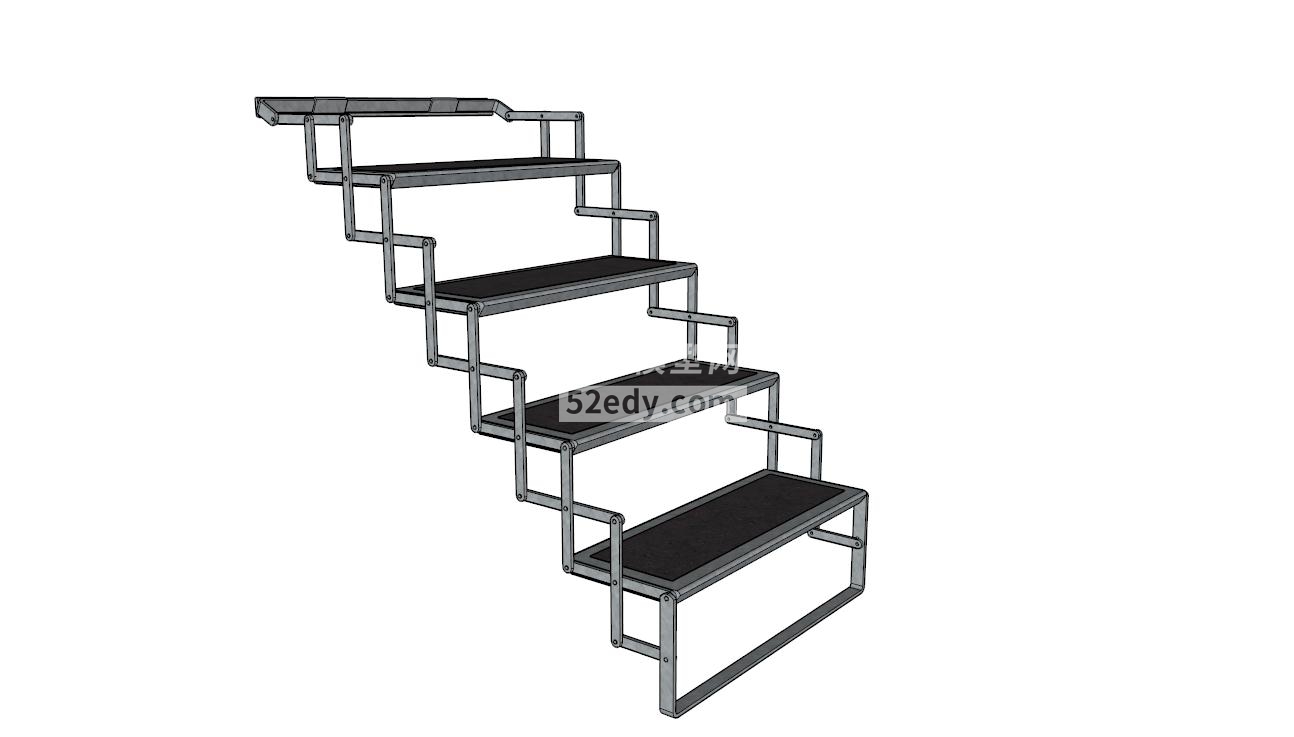 剪刀式楼梯的SU模型QQ浏览器截图20190412135946(4)