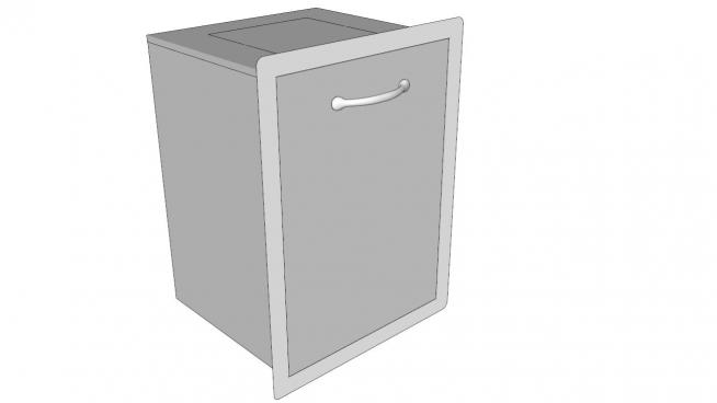 当消毒柜保险箱垃圾箱都可以SKP模型下载模型