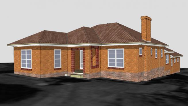 房子的建筑工程模型SKP模型