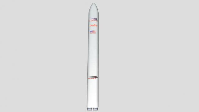 运载火箭的SKP模型