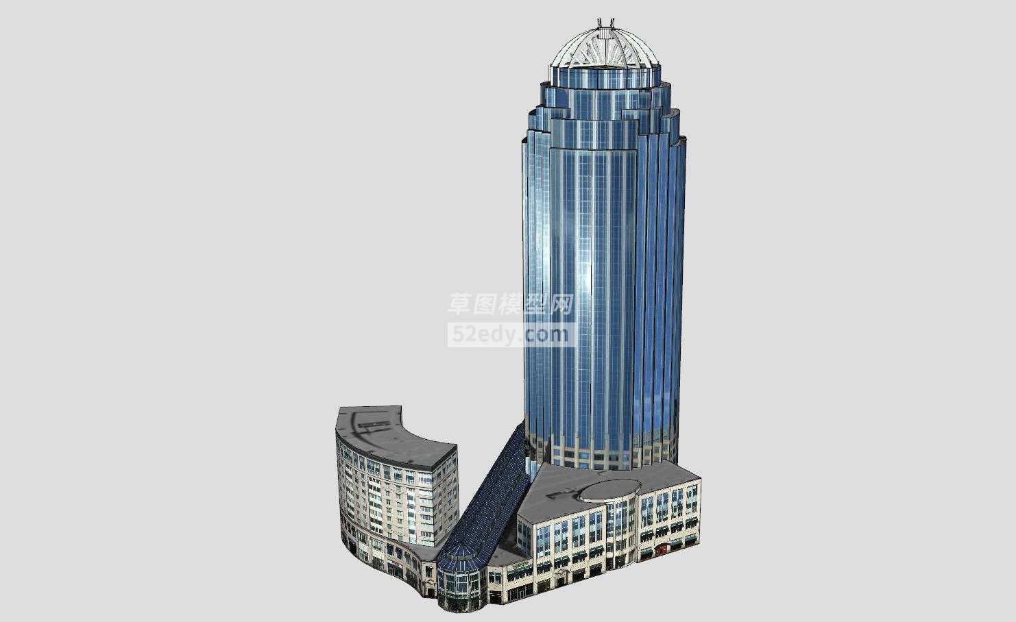 亨廷顿大街高层建筑SU模型QQ浏览器截图20190427145635(4)