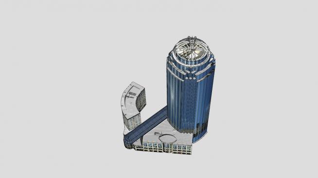 亨廷顿大街高层建筑SU模型QQ浏览器截图20190427145641(2)
