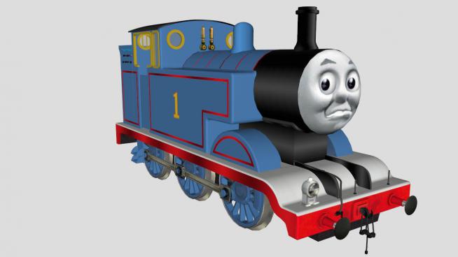 托马斯的小火车SU模型