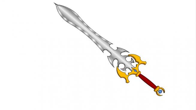 宝剑刀的SKP模型素材