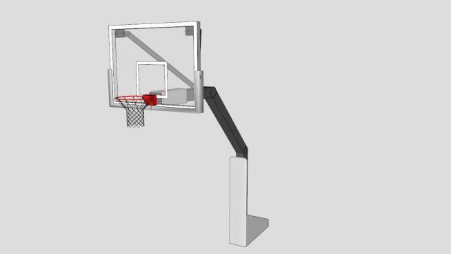 篮球架篮球框的SKP模型素材