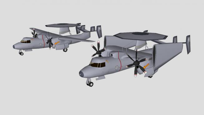 E-2舰载预警SKP模型设计