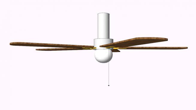 吊扇风扇的SKP模型素材设计