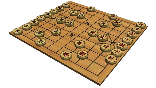 中国象棋的SKP模型素材棋盘