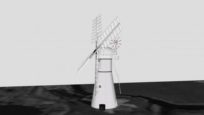 大风车的SKP模型设计
