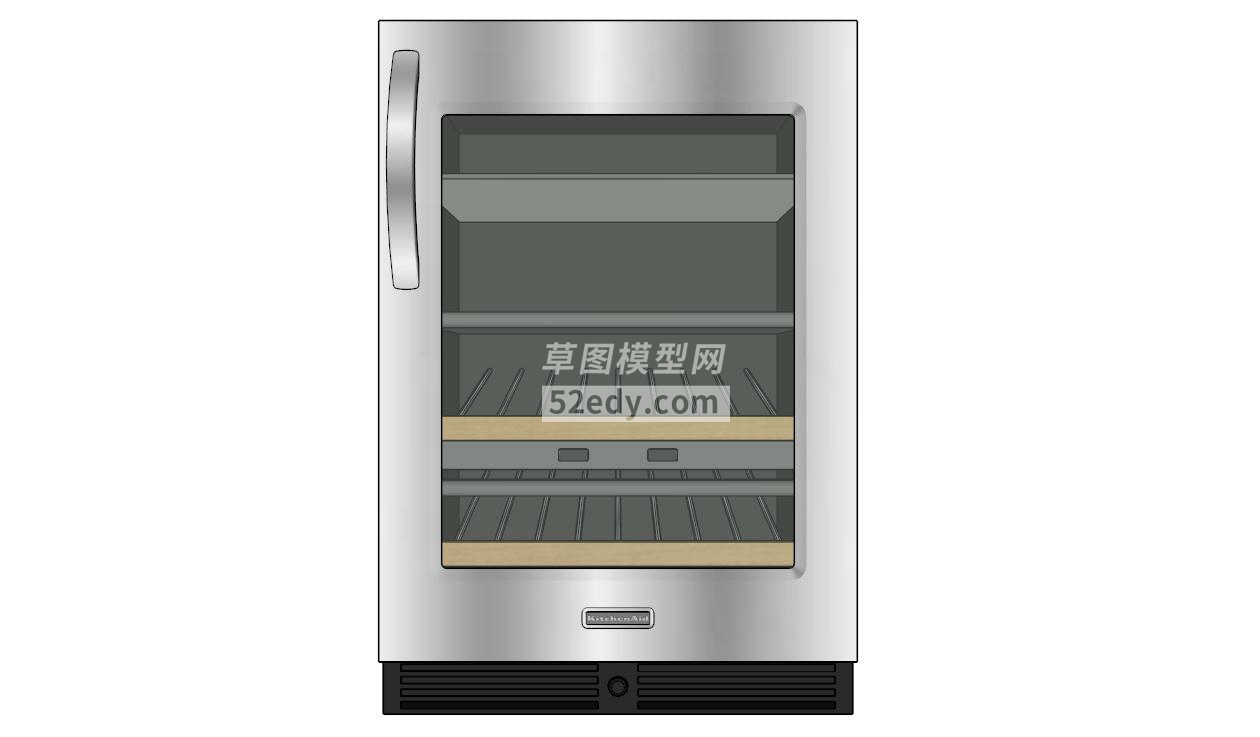 厨房不锈钢酒柜SU模型QQ浏览器截图20190519153902(3)